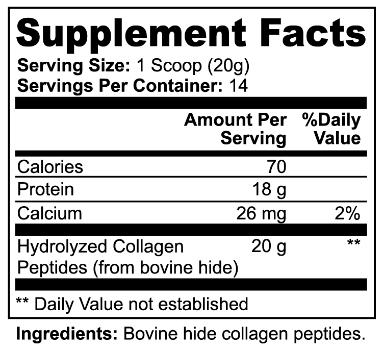 EOHB Grass-Fed Hydrolyzed Collagen Peptides